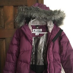 Deep plum color winter jacket